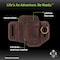 1791 Everyday Carry Tool Organizer for S/M Multitool, Pen/Pen Light with Small Flex & Easy-Slide Belt Attachment WEB-ST-ES-SF-BUR-A - alternate 3